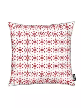 Подушка Juniqe, цвет rot & wei