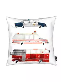 Подушка Juniqe, цвет rot & wei