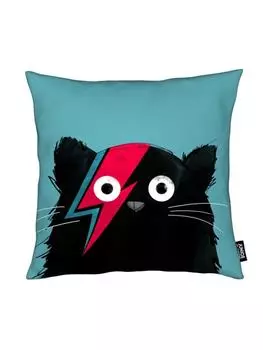 Подушка Juniqe, цвет schwarz & trkis