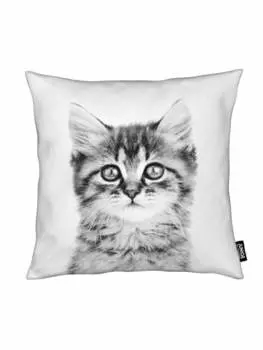 Подушка Juniqe, цвет schwarz & wei