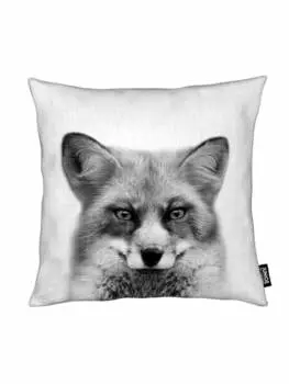 Подушка Juniqe, цвет schwarz & wei