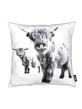 Подушка Juniqe, цвет schwarz & wei