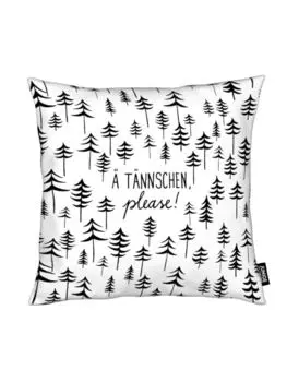 Подушка Juniqe, цвет schwarz & wei