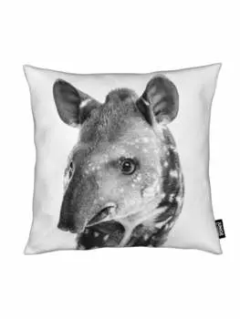 Подушка Juniqe, цвет schwarz & wei