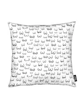 Подушка Juniqe, цвет schwarz & wei