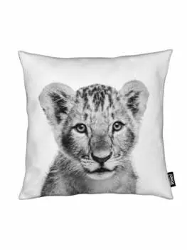 Подушка Juniqe, цвет schwarz & wei