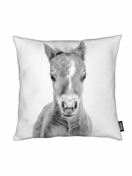 Подушка Juniqe, цвет schwarz & wei