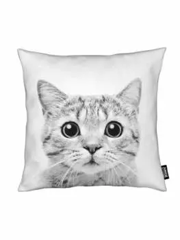 Подушка Juniqe, цвет schwarz & wei