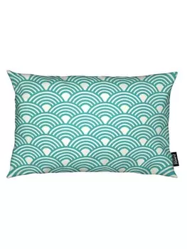 Подушка Juniqe, цвет trkis & wei