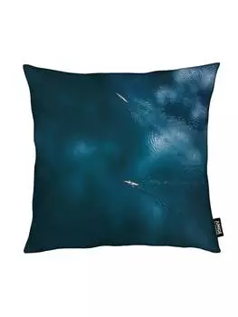 Подушка Juniqe, синий