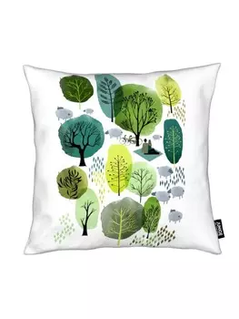 Подушка Juniqe, зеленый