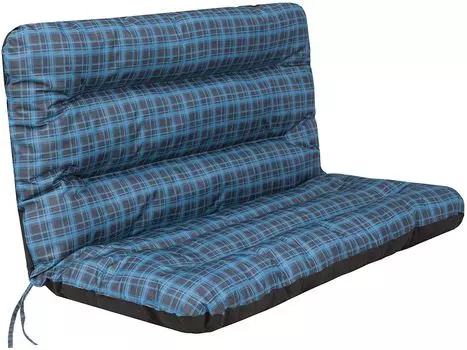 Подушка-качалка Ania, подушка-качалка, подушка для скамейки, подушка для скамейки, лента, качели, садовая подушка, садовая подушка 180x110x7 см Hobbygarden, синий