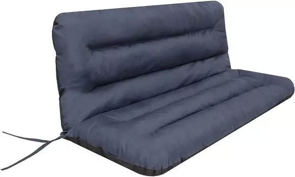 Подушка-качалка Ania, подушка-качалка, подушка для скамейки, подушка для скамейки, лента, качели, садовая подушка, садовая подушка 150x110x7 см Hobbygarden, серый