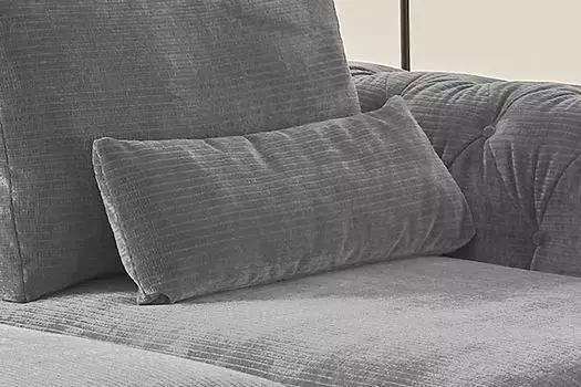 Подушка KAWOLA Шнур Винтаж различные дизайны и цвета SEPHI серый, подушка-почка большая