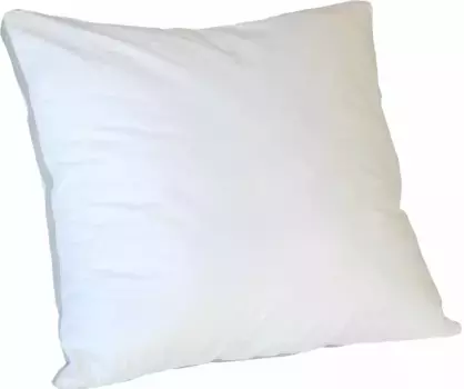 Подушка KBT Bettwaren 3-камерная "Wellness Hybrid", наполнитель: полиэстер и перья, чехол: 100% хлопок, (1 шт.), элегантного вида 80х80 см, белый