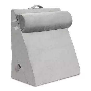 Подушка-клин Yakimz, подушка для чтения, подушка для спины, складная подушка-клин для кровати и дивана, поддержка спины, подушка для шеи, ортопедическая подушка для кровати, регулируемая съемная для сидения, чтения, боли в спине, боли в ногах