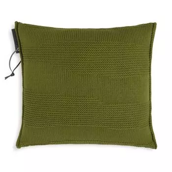 Подушка Knit Factory Joly - Зеленый мох - 50x50 см