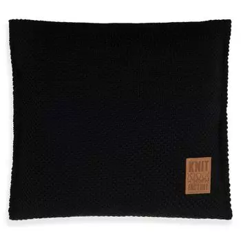 Подушка Knit Factory Lynn - Черный - 50x50 см