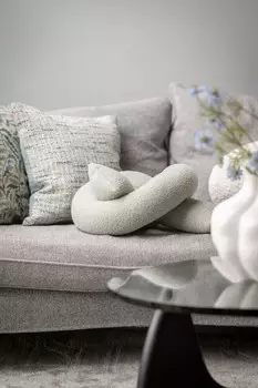 Подушка кнут Svanefors, 45x35 см, бирюзовый