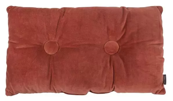 Подушка - красная - 30 х 50 см - бархатная Blyco Textil Group BV, красный