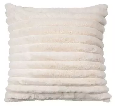 Подушка - кремовая - 45 х 45 см - на молнии - вид широкого шнура Gzze W.F. Frottier-Weberei GmbH