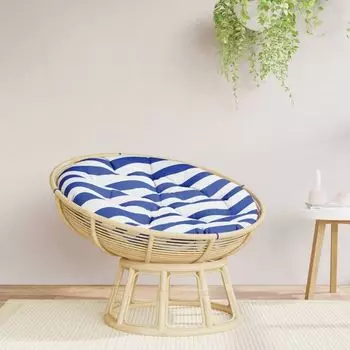 Подушка круглая Blue & White Stripes 60 x 11 см ткань Оксфорд DKD HOME DECOR