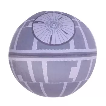 Подушка круглой формы со звездой смерти Star Wars, серый