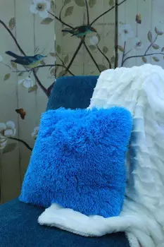 Подушка квадратная Best Linen, синий