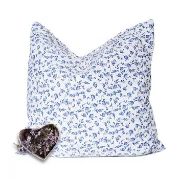 Подушка Лаванда 30х30см цветочный дизайн синий на белом (белый) Sanicura Medical GmbH