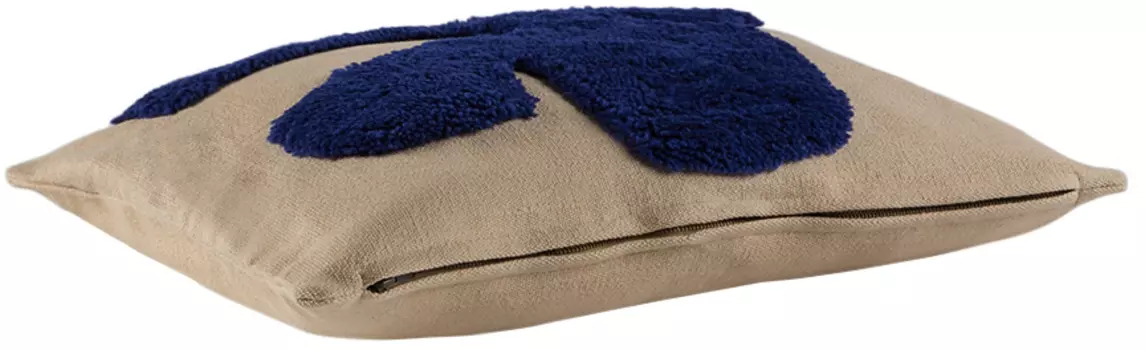 Подушка Lay Beige & Blue Песочный/Ярко-синий ferm LIVING