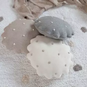 Подушка Lorena Canals Biscuit – Круглая – Серая