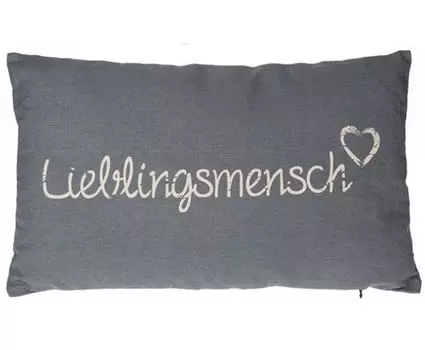 Подушка Любимый человек 30 х 50 см, цвет: серый Out of the blue