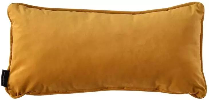 Подушка Madison Home London 60 x 30 см полиэстер желтый, цвет: желтый