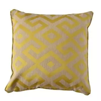 Подушка Madison Paris 60 x 60 см полиэстер желтый, цвет: желтый