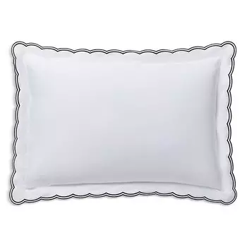 Подушка Malin Scallop Organic Cotton Sham, Standard Ralph Lauren, синий