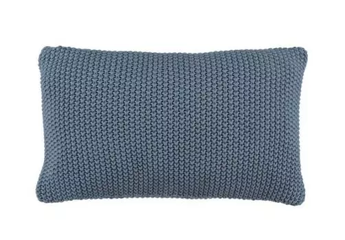 Подушка Marc O'Polo Nordic трикотажная цвет Дымчатый Синий размер 30х60 см