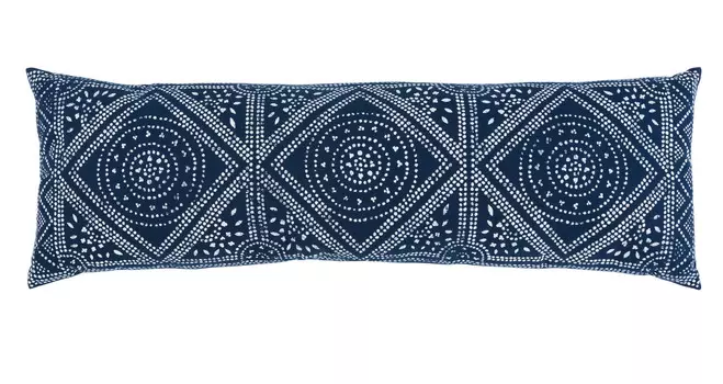 Подушка-медальон Safavieh Valenti, синий / белый