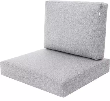 Подушка Miatech для стула из ротанга, мебель из ротанга, садовая мебель, техноротанг, для дома и улицы, 60x55см, графит Hobbygarden