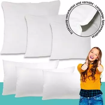 Подушка Микрофибра 40х80 см Наполнитель подушки 631г Инкрустация подушки Подушка для сна Диванная подушка Мягкая моющаяся Белая Buymax