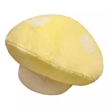 Подушка Мягкая удобная креативная яркая цветная плюшевая кукла с грибами, подушка для дома-желтая, размеры: 50 см Stuttg