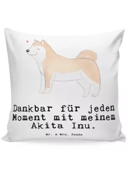 Подушка Mr & Mrs Panda 40x40 Akita Inu Moment, белый
