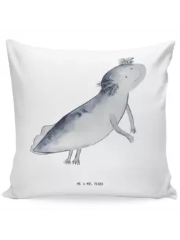 Подушка Mr & Mrs Panda 40x40 Axolotl Schwimmen, белый