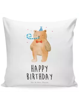 Подушка Mr & Mrs Panda 40x40 Br Geburtstag, белый