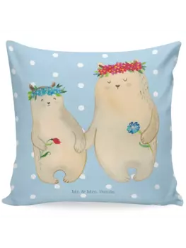 Подушка Mr & Mrs Panda 40x40 Bren, цвет blau pastell