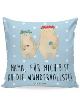 Подушка Mr & Mrs Panda 40x40 Bren, цвет blau pastell