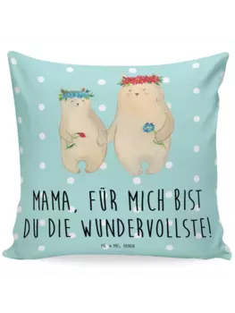 Подушка Mr & Mrs Panda 40x40 Bren, цвет trkis pastell