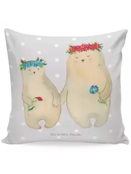 Подушка Mr & Mrs Panda 40x40 Bren, пастельно-серый