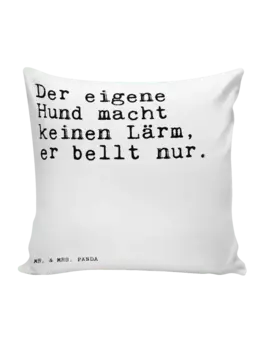Подушка Mr & Mrs Panda 40x40 Der eigene Hund macht, белый