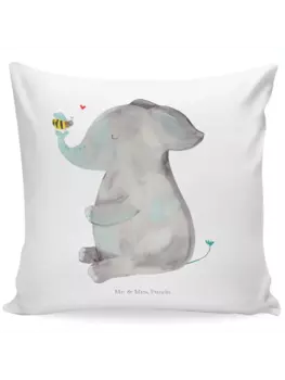 Подушка Mr & Mrs Panda 40x40 Elefant Biene, белый