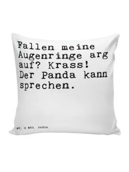 Подушка Mr & Mrs Panda 40x40 Fallen meine Augenringe arg mit, белый